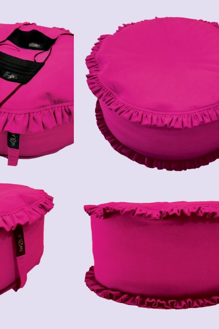 Pink fodros puff